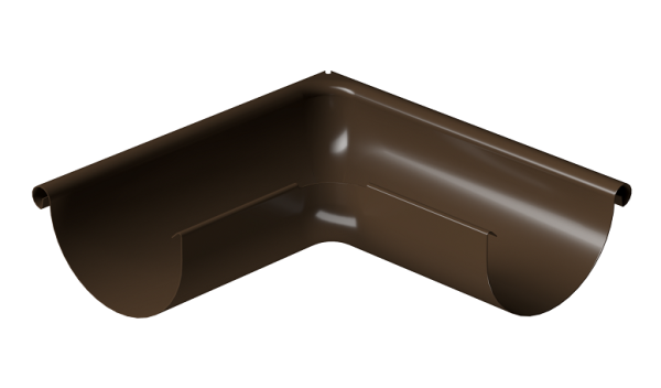 Угол внешний 90° D125 Döcke STAL PREMIUM Каштан, (RAL 8017) купить в Томске