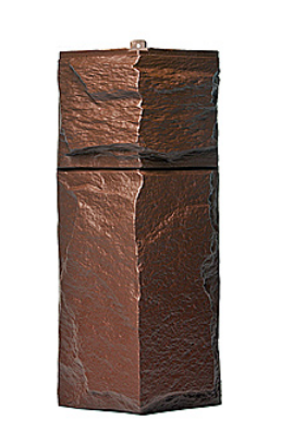 Угол T-Сайдинг-ЭКО-1 Гранит Леон - Браун купить в Томске