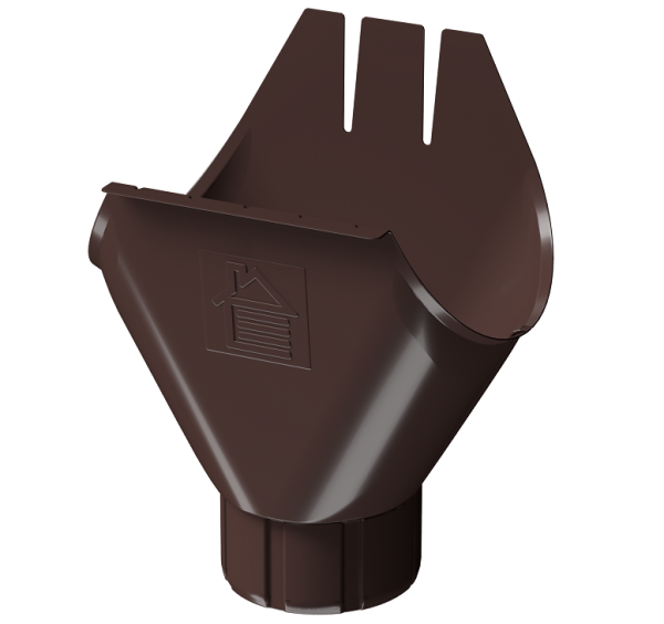 Воронка желоба D125 Döcke STAL PREMIUM Шоколад, (RAL 8019) купить в Томске