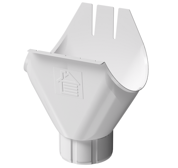 Воронка желоба D125 Döcke STAL PREMIUM Пломбир, (RAL 9010) купить в Томске