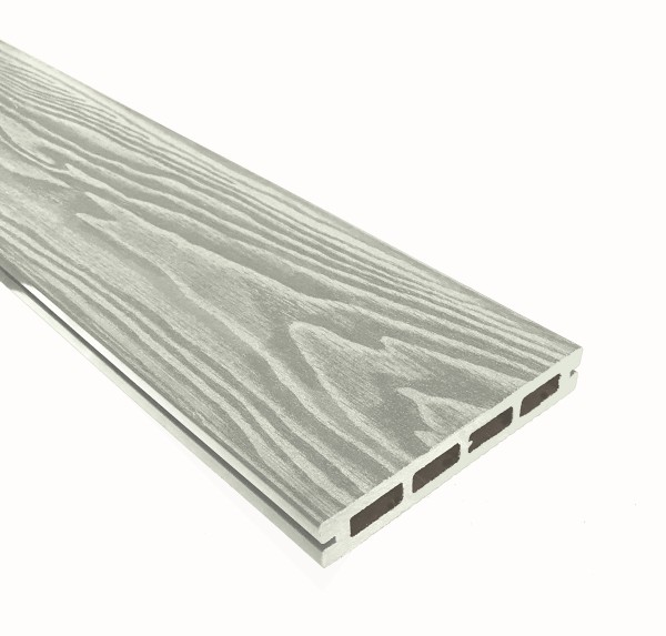 Террасная доска из ДПК Terrapol Смарт 3D Пустотелая с пазом Дуб беленый купить в Томске