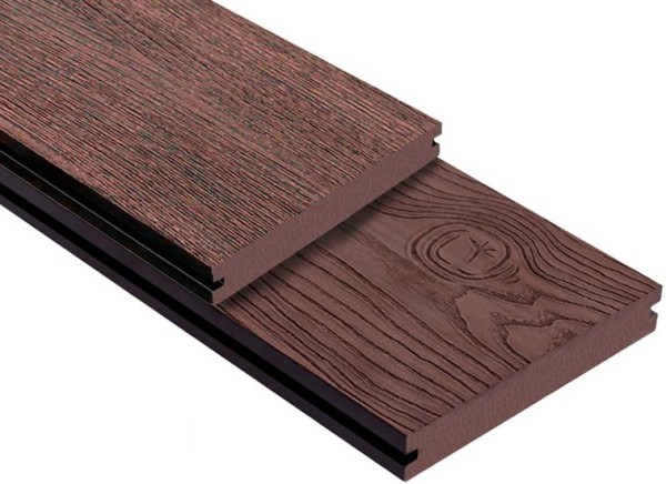 Террасная доска ДПК Outdoor 3D полнотелая STORM/OCEAN BROWN коричневая микс купить в Томске