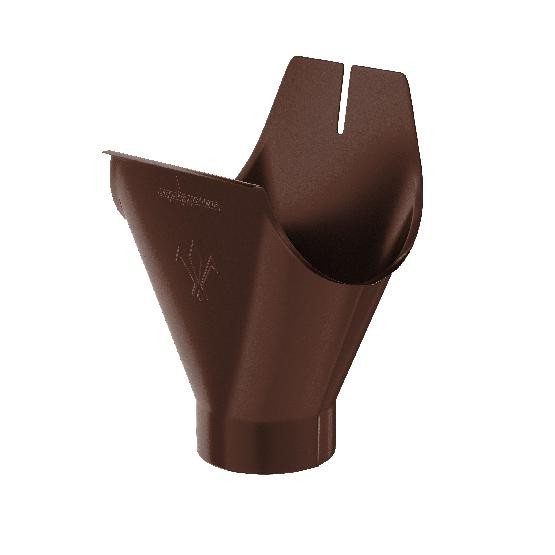 Водосток Aquasistem, система 125x90 - Воронка желоба RAL 8017 Коричневый купить в Томске