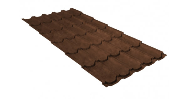 Металлочерепица квинта плюс 0,45 Safari Twincolor Brown купить в Томске