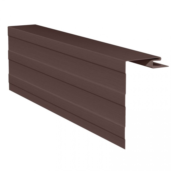 Приоконная планка (околооконный профиль) для сайдинга, коричневый купить в Томске