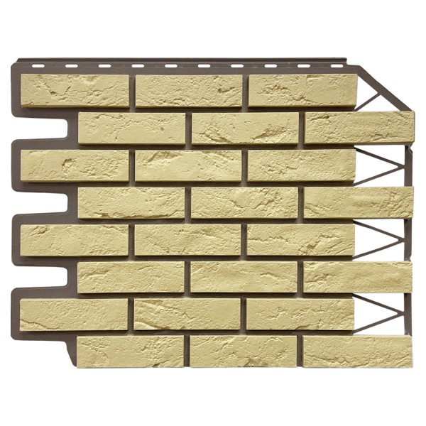 Фасадная панель FineBer, Кирпич Баварский, Песочный купить в Томске