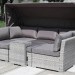 Диван-Трансформер AFINA плетеный из иск. ротанга AFM-320G Grey купить в Томске