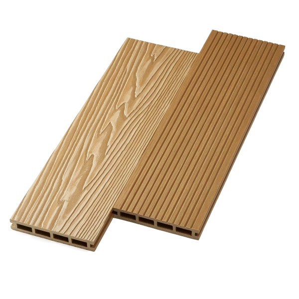 Террасная доска ДПК NanoWood двусторонняя New 3D тиснение + вельвет Орех купить в Томске