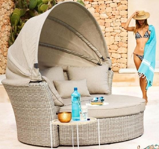 Диван-Трансформер AFINA плетеный из иск. ротанга AFM-325 Beige купить в Томске