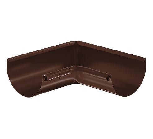 Водосток Aquasistem, система 125x90 - Угол желоба, внутренний 90° RAL 8017 Коричневый купить в Томске