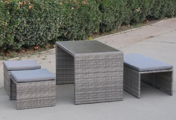 Диван-Трансформер AFINA плетеный из иск. ротанга S330G-W78 Grey купить в Томске