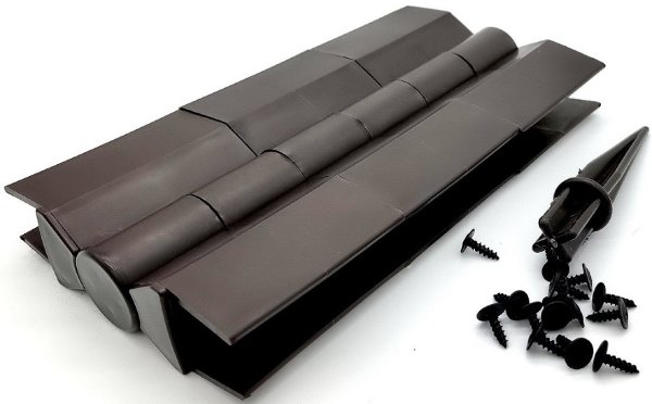 Угловой элемент поворотный, пластиковый от 60° до 300° для доски 225х30 мм из ДПК Чёрный Holzhof купить в Томске