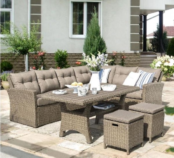 Комплект мебели AFINA плетеной из иск. ротанга AFM-307B Beige купить в Томске