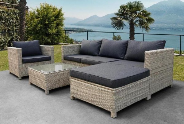 Комплект мебели AFINA плетеной из иск. ротанга YR821G Grey/Grey купить в Томске
