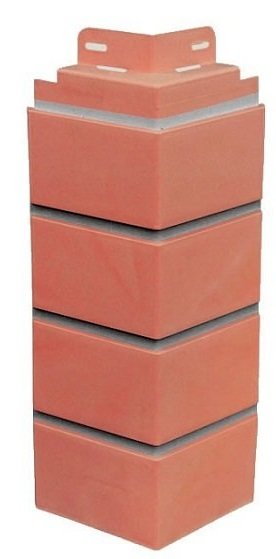 Угол к фасадной панели SteinDorf Кирпич красный с прокрашенными швами купить в Томске