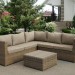 Комплект мебели AFINA плетеной из иск. ротанга YR825B Beige купить в Томске
