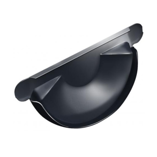 Водосток Grand Line 150x100 – Заглушка желоба RAL 7024 купить в Томске