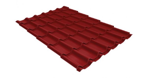 Металлочерепица классик 0,5 Satin RAL 3011 коричнево-красный купить в Томске