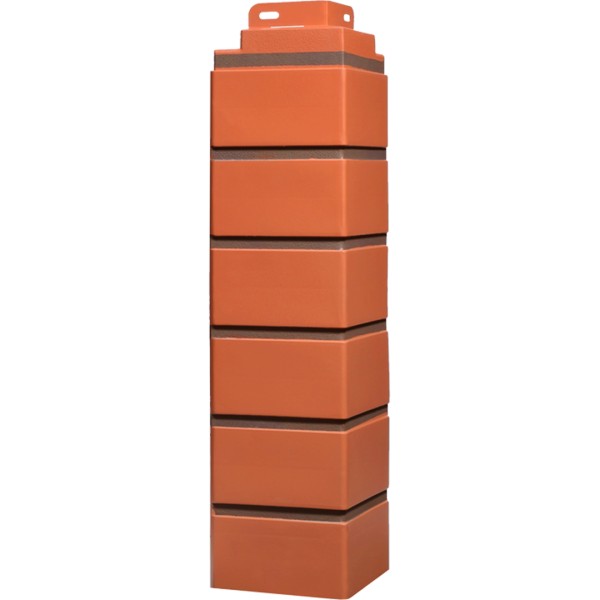 Угол Фасайдинг Серия  «Кирпич клинкерный» Керамический купить в Томске