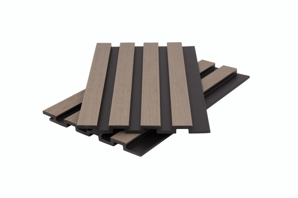 Стеновая панель брусковая двухцветная co-extrusion, snow mix купить в Томске