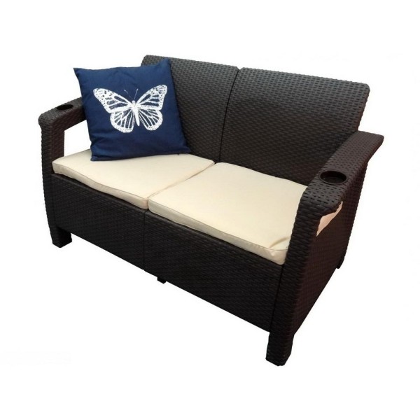 Двухместный диван Yalta Sofa Seаt венге купить в Томске