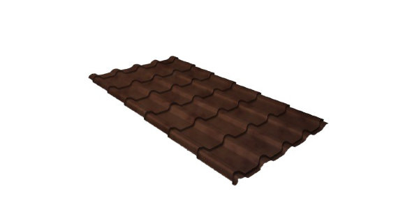 Металлочерепица камея 0,45 Safari Twincolor Brown купить в Томске