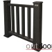 Ограждение из ДПК Outdoor Классик 3D STORM чёрный купить в Томске