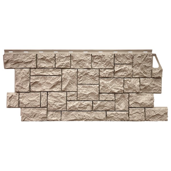 Фасадная панель FineBer, Камень Дикий, Песочный купить в Томске