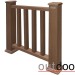 Ограждение из ДПК Outdoor Классик 3D STORM коричневый микс купить в Томске