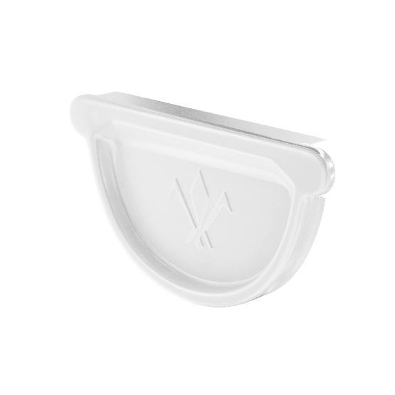 Водосток Aquasistem, система 125x90 - Заглушка универсальная с резиновым уплотнителем RAL 9003 Белый купить в Томске