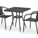 Комплект плетеной мебели AFINA из иск. ротанга T282BNT/Y137C-W53 Brown 2Pcs купить в Томске
