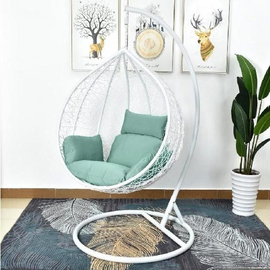 Кресло Подвесное из искусственного ротанга AFM-168A-L White/Green купить в Томске