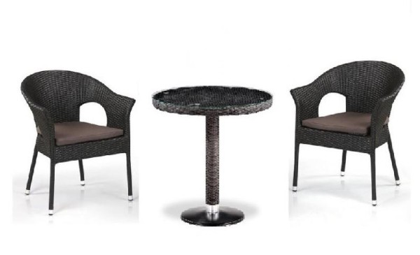 Комплект плетеной мебели AFINA из иск. ротанга T601/Y79A-W53 Brown 2Pcs купить в Томске