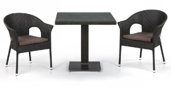 Комплект плетеной мебели AFINA из иск. ротанга T605SWT/Y79A-W53 Brown 2Pcs купить в Томске