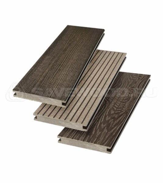 Террасная доска SW Fraxinus (R) полнотелая «SaveWood» Темно-коричневый купить в Томске