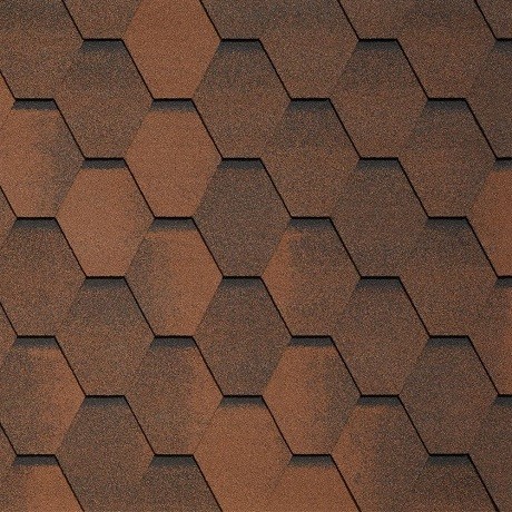 Гибкая черепица Tegola VENETO marrone 423 купить в Томске