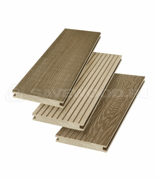 Террасная доска SW Fraxinus (R) полнотелая «SaveWood» Тик купить в Томске