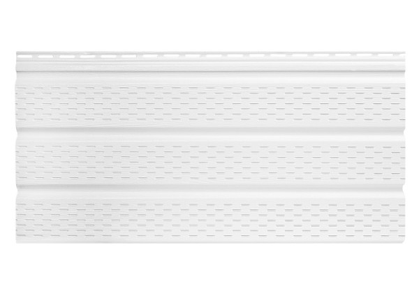 Софит к сайдингу ПЕРФОРИРОВАННЫЙ TECOS БЕЛЫЙ купить в Томске