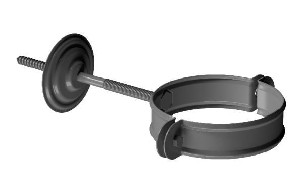 Хомут трубы D90 Döcke STAL PREMIUM Графит, (RAL 7024) купить в Томске