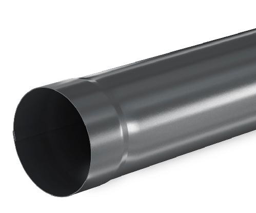 Водосток Aquasistem, система 125x90 - Труба водосточная 1.00м RAL 7024 Тёмно-серый купить в Томске