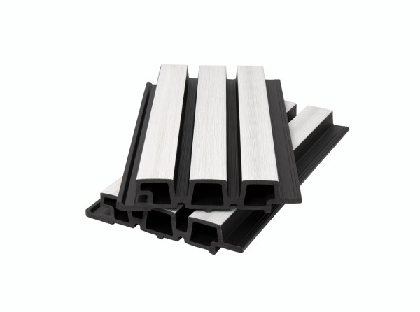 Фасадная панель брусковая двухцветная co-extrusion, white купить в Томске