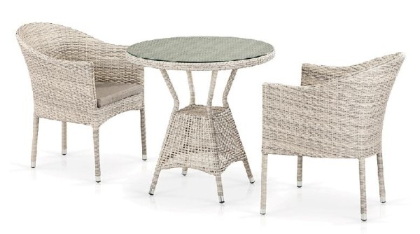 Комплект плетеной мебели AFINA из иск. ротанга T705ANT/Y350-W85 Latte 2Pcs купить в Томске