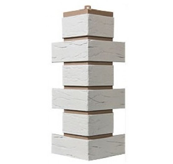 Угол T-Сайдинг-Кирпич Саман Белый купить в Томске