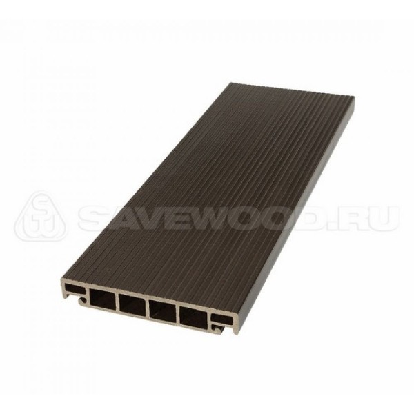 Террасная доска из ДПК SW-Salix «SaveWood» темно-коричневый купить в Томске