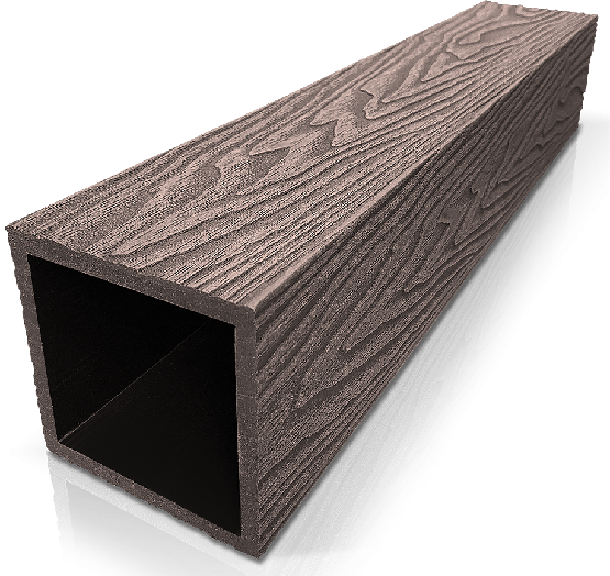 Столб ДПК 3D GardenParkett фактура дерева Венге купить в Томске