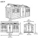 Сарай пластиковый LifeTime 15x8 DD купить в Томске