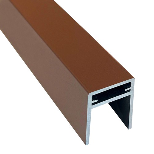 П-профиль Алюминиевый EasyDecking 35x25 Коричневый купить в Томске