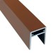 П-профиль Алюминиевый EasyDecking 35x25 Коричневый купить в Томске