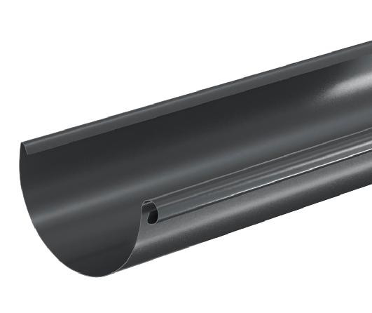 Водосток Aquasistem, система 150/100 - Водосточный желоб 3.00м RAL 7024 Тёмно-серый купить в Томске