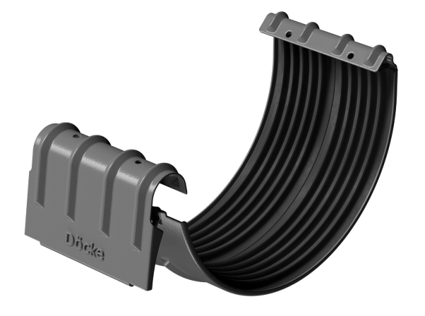 Соединитель желобов D125 Döcke STAL PREMIUM Графит, (RAL 7024) купить в Томске